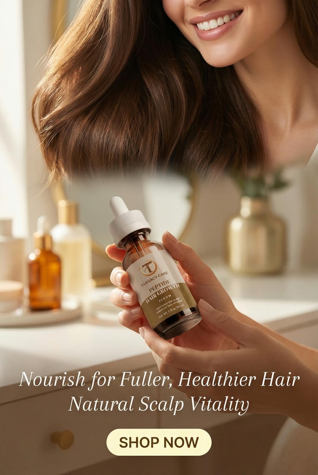 Hair Growth Serum for Women & Men, Hydrating Scalp Treatment for Thicker Stronger Looking Hair, 30ml