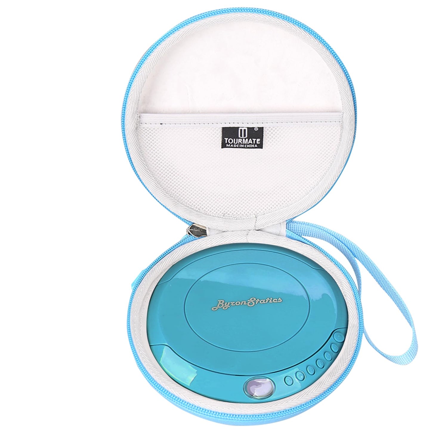 CD Player Case Compatible for ByronStatics PCD220B/GPX PCB319B/PC332B Products Portable Disc CD Player, Travel Carrying Stoarge Holder for Arafuna/MEGATEK/Deluxe Products(Blue)