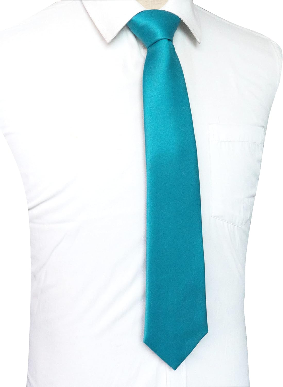 Solid Color Tie for Men - Business & Wedding Necktie | Elegant Design