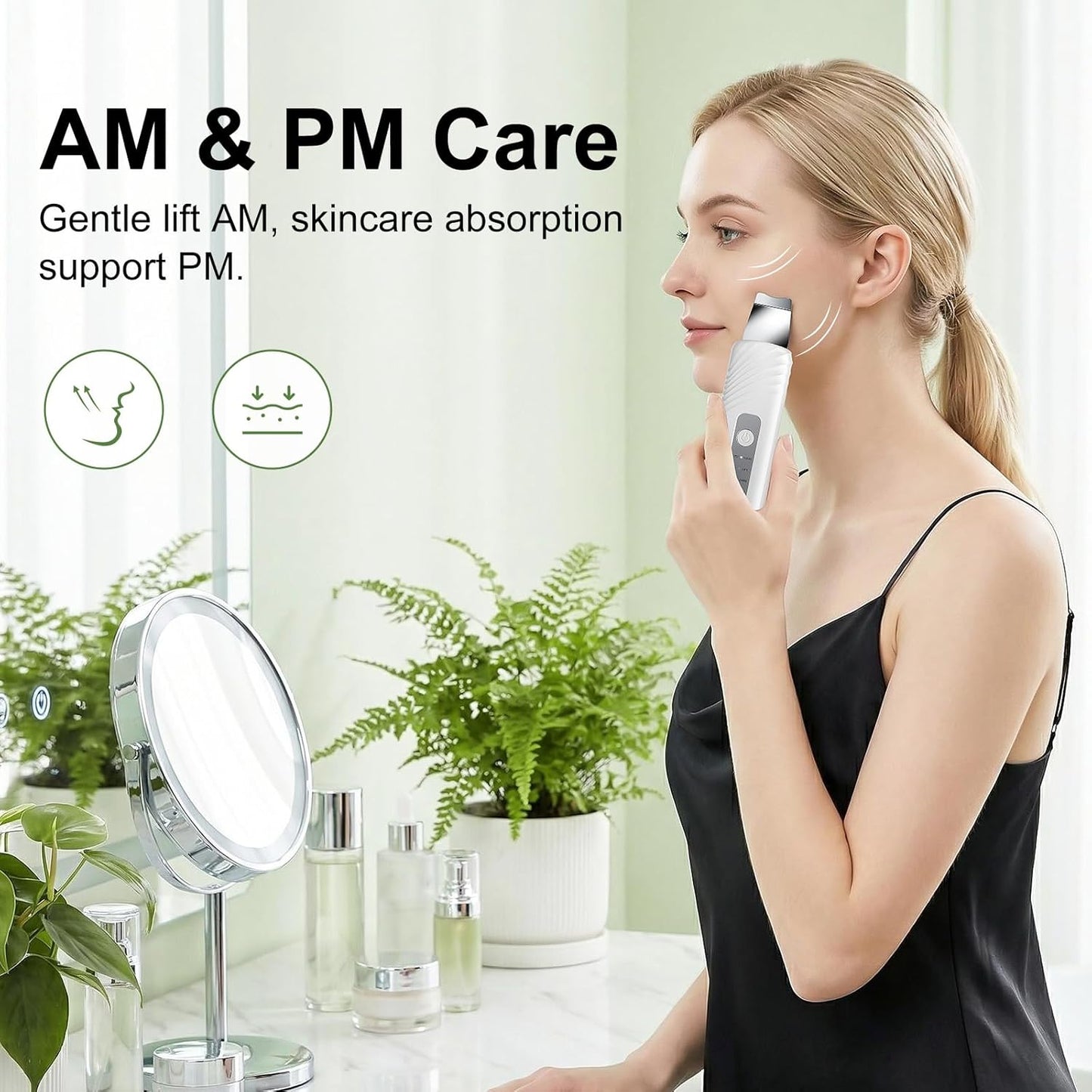 Blackhead Remover Tools - 4 Modes Pore Cleaner with Stainless Steel Blade | Type-C Rechargeable, Silicone Brush, 4 Needles