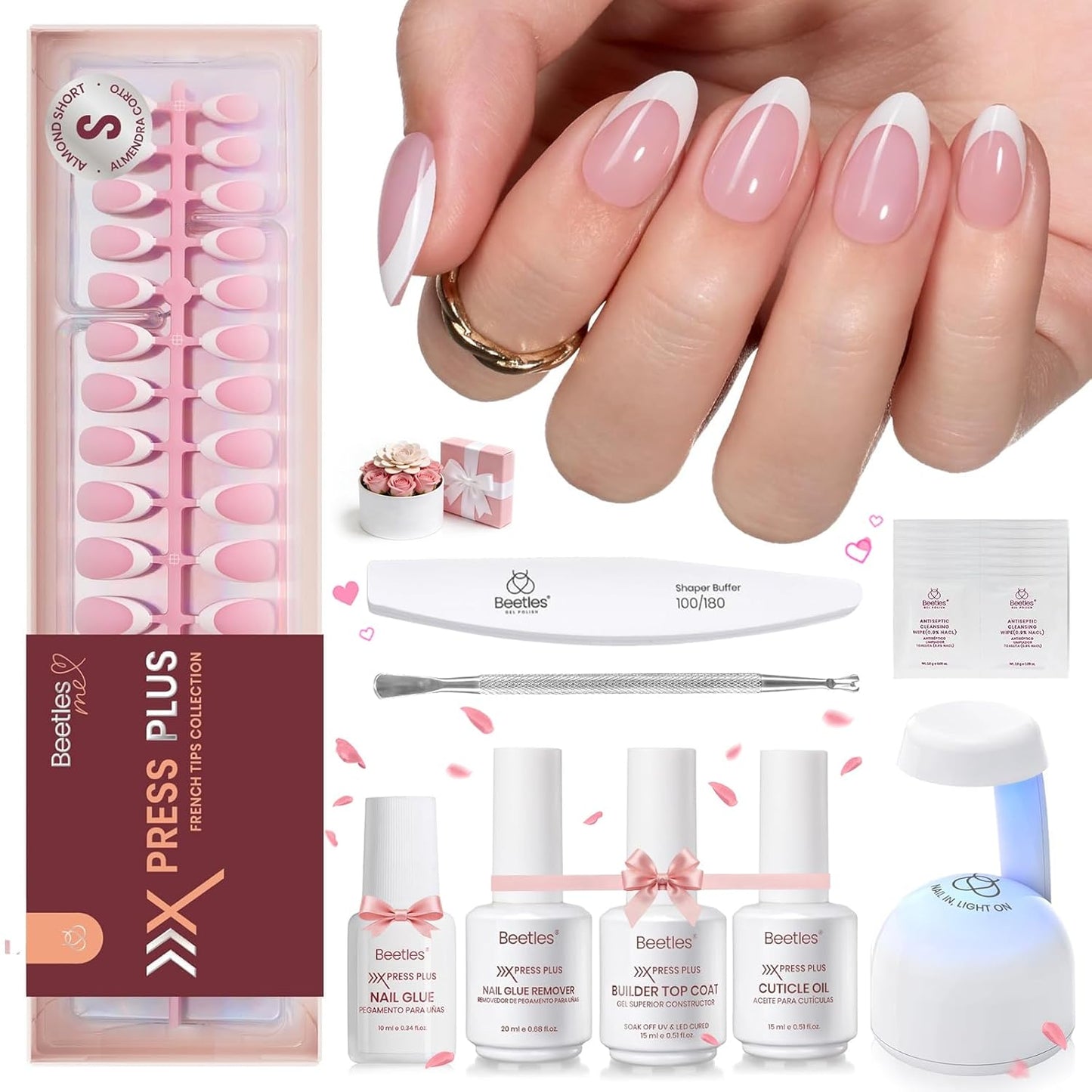 Beetles Press-On Nail Glue - Quick-Drying 10ml Brush-On Adhesive for Acrylic & Fake Nails | Long-Lasting Summer Manicure