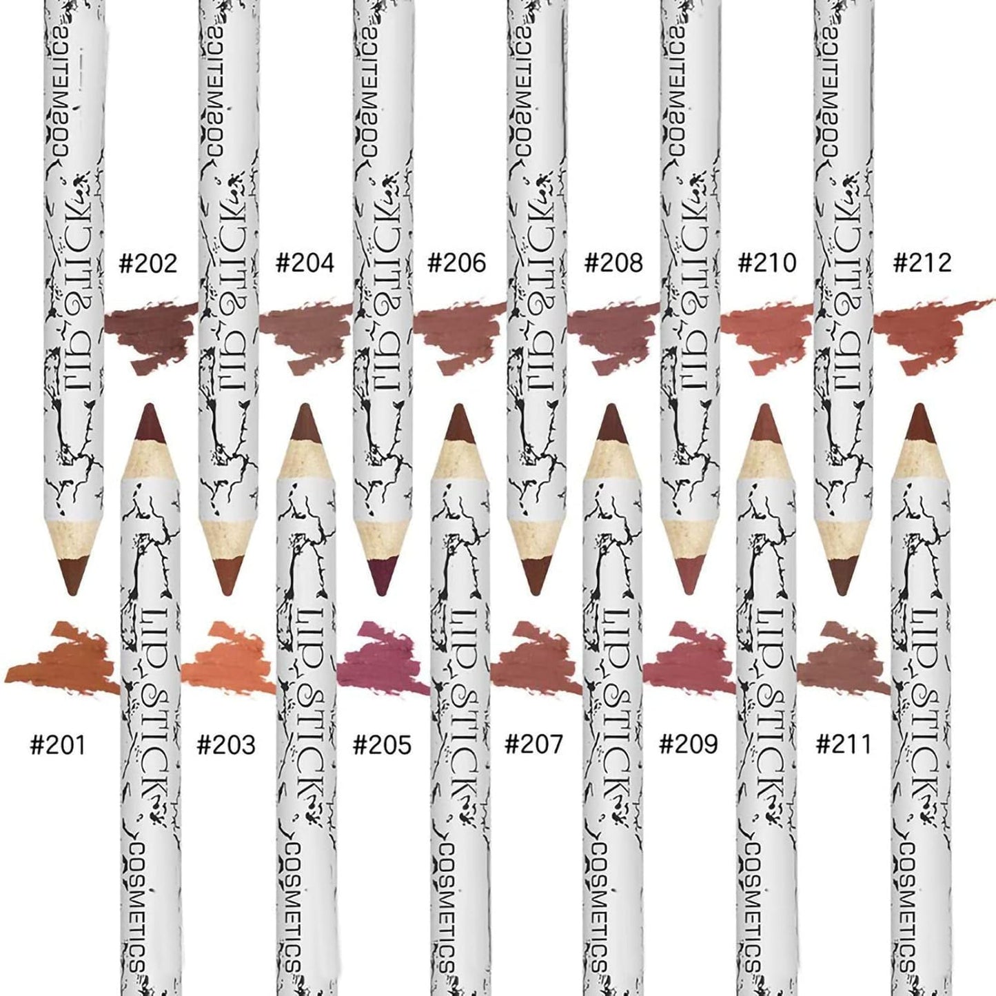 12 Colors Lip Liner Set - Matte Finish, Long-Lasting High Pigment Lip Pencils for Daily Makeup