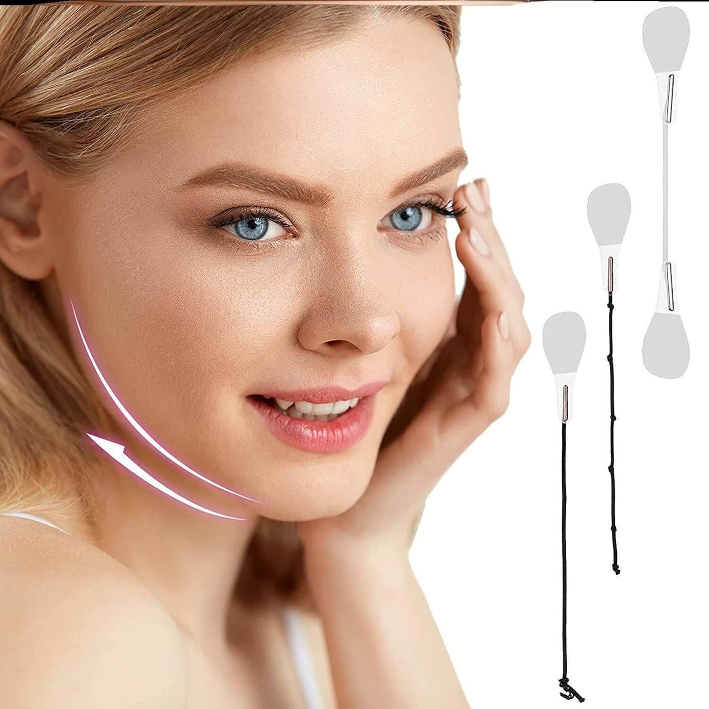 Face Lift Tape - 40 Pcs Instant Invisible Wrinkle Lifting Stickers | Breathable Elastic Patches