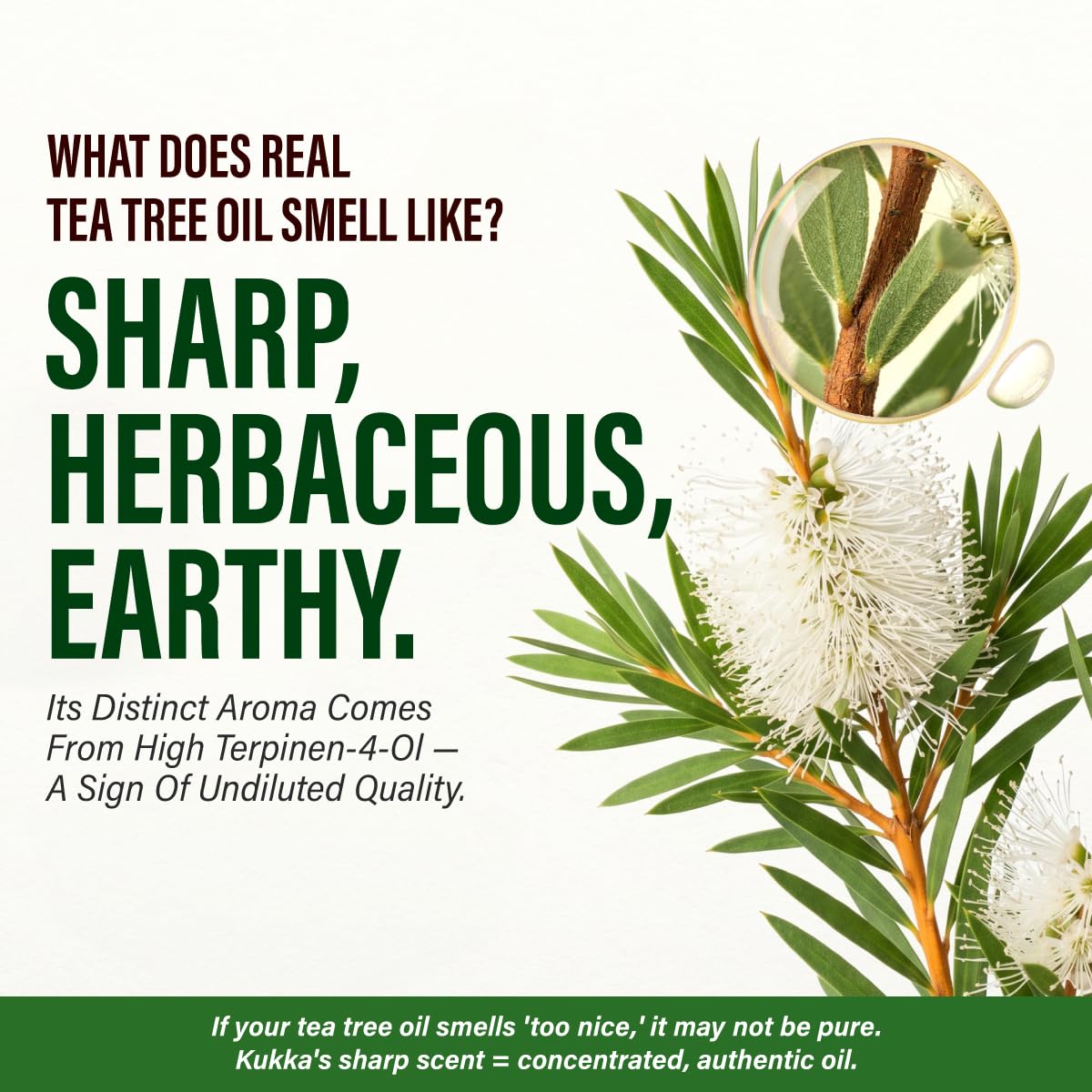 100% Pure Tea Tree Oil - 4 Fl Oz Tea Tree Essential Oil for Hair, Skin, Diffuser, Aromatherapy & DIY Soap Making Scent
