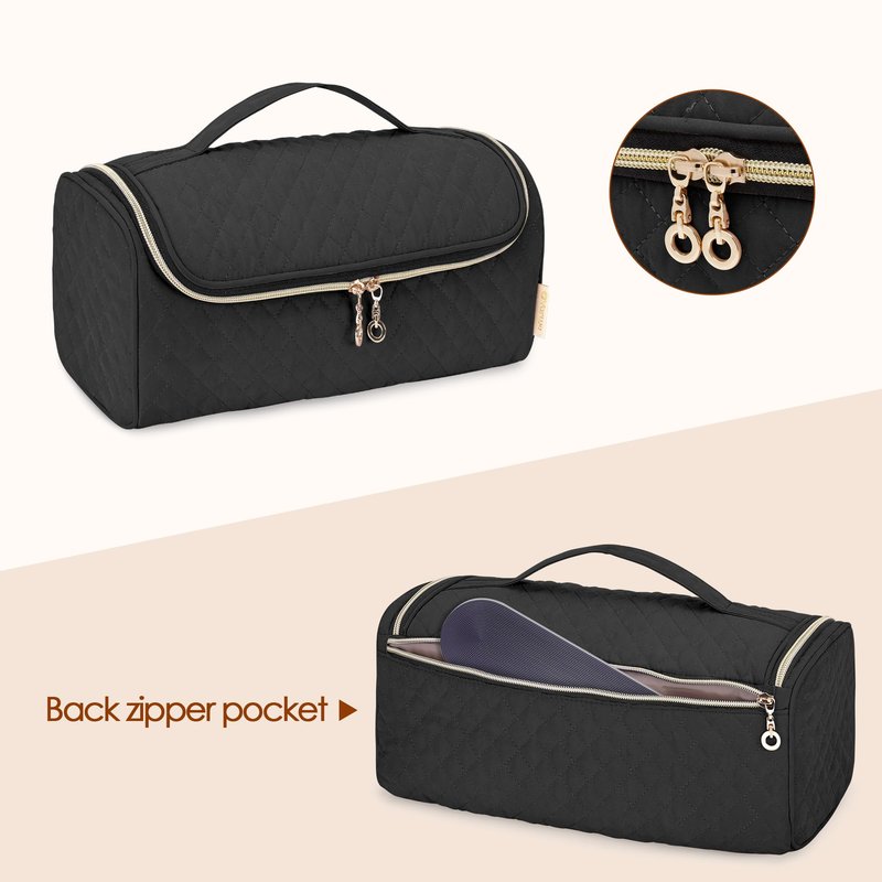 Yarwo Travel Bag Compatible with Dyson Airstrait/Corrale Hair Straightener and Attachments, Portable Flat Curling Iron Storage Case for Hot Hair Tools and Accessories, Black (Patent Pending)
