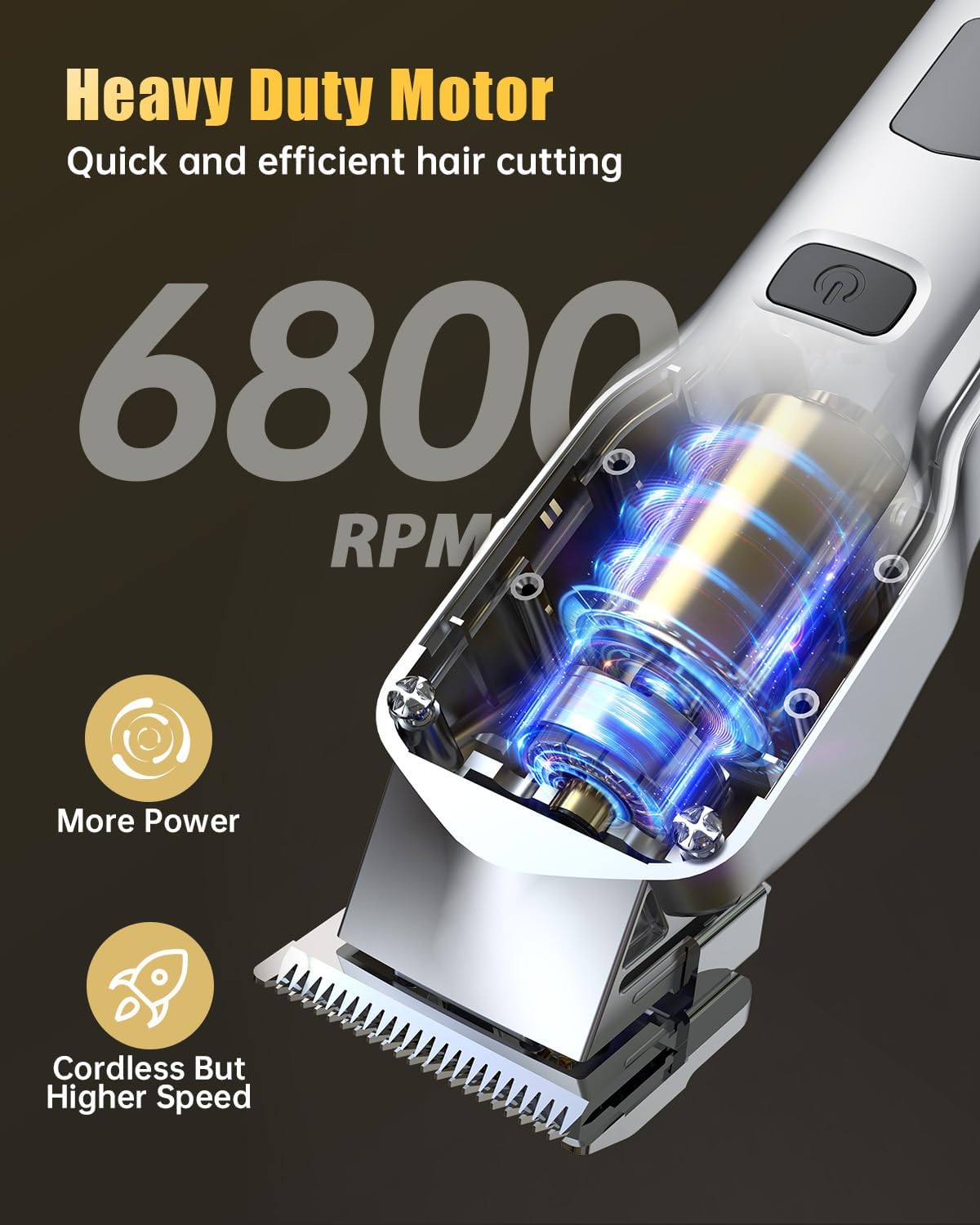 Hair Clippers Set for Men - Cordless Trimmers & Grooming Kit | Professional Barber Clippers