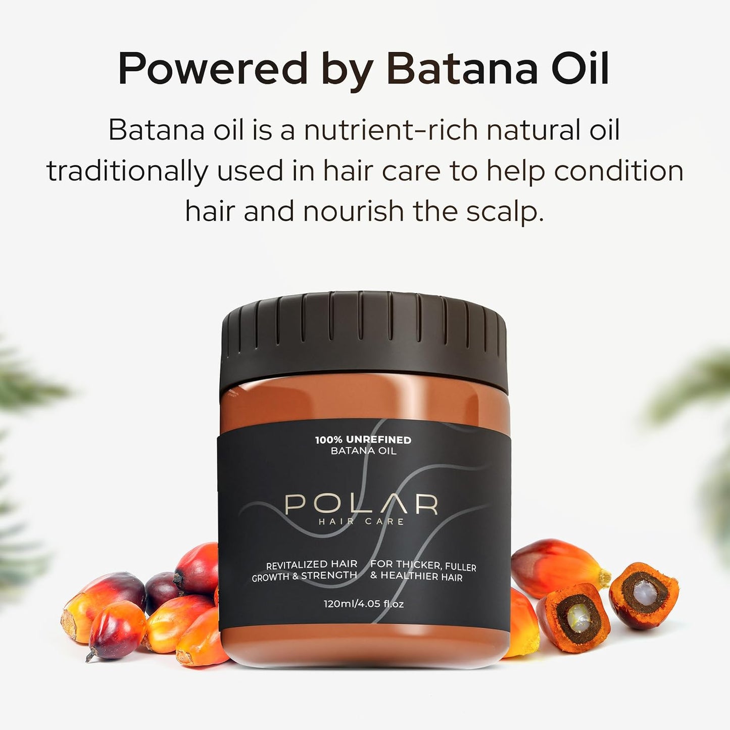Batana Oil for Hair Growth - 100% Unrefined Natural Hair Oil for Thicker, Fuller Fibers | Deep Conditioning, 4.05 oz
