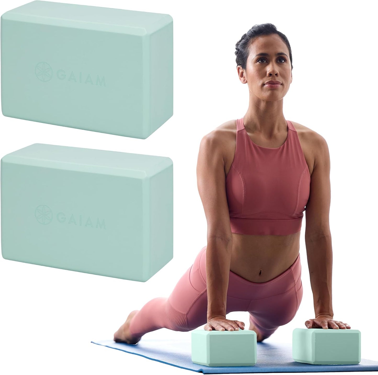 Yoga Block - Supportive Latex-Free EVA Foam with Non-Slip Surface | Ideal for Yoga, Pilates, Meditation