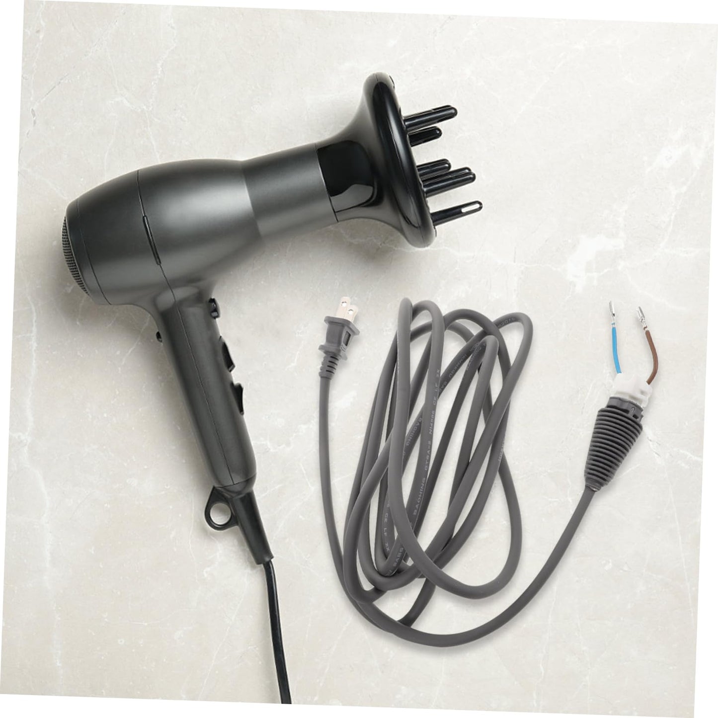 DEARMAMY Replacement Power Cord for Hair Dryer Easy to Install Power Cable Compatible with Dyson User-Friendly Design for Safe Hair Dryer Repair and Maintenance