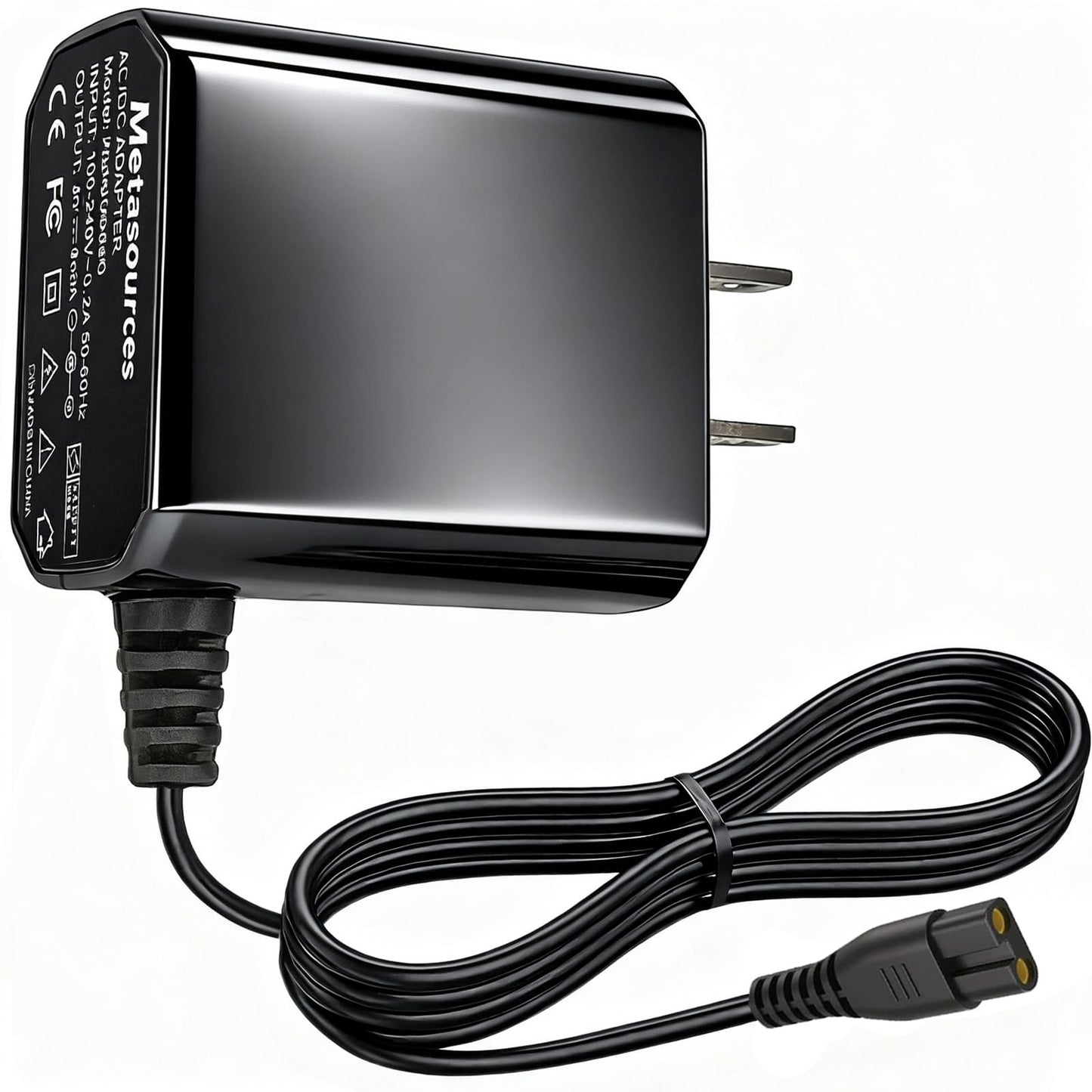 Metasources 2-Prong AC/DC Adapter Compatible with Babyliss Pro Volare X2 FXF811 9430 FX811 FX811U FX811E FX811RE Cord/Cordless Battery Hair Clipper DVE DSA-12PFT-12 DSA-12G-12 FUS 12.8V Power Charger