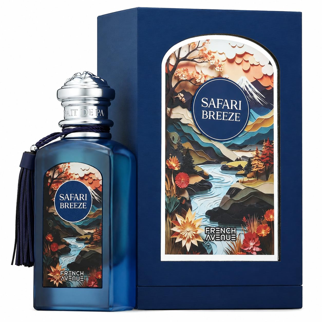 French Avenue Safari Breeze Eau de Parfum - Floral Fruity Fragrance | 100ml Spring/Summer Scent with Blackcurrant, Coconut & Grapefruit