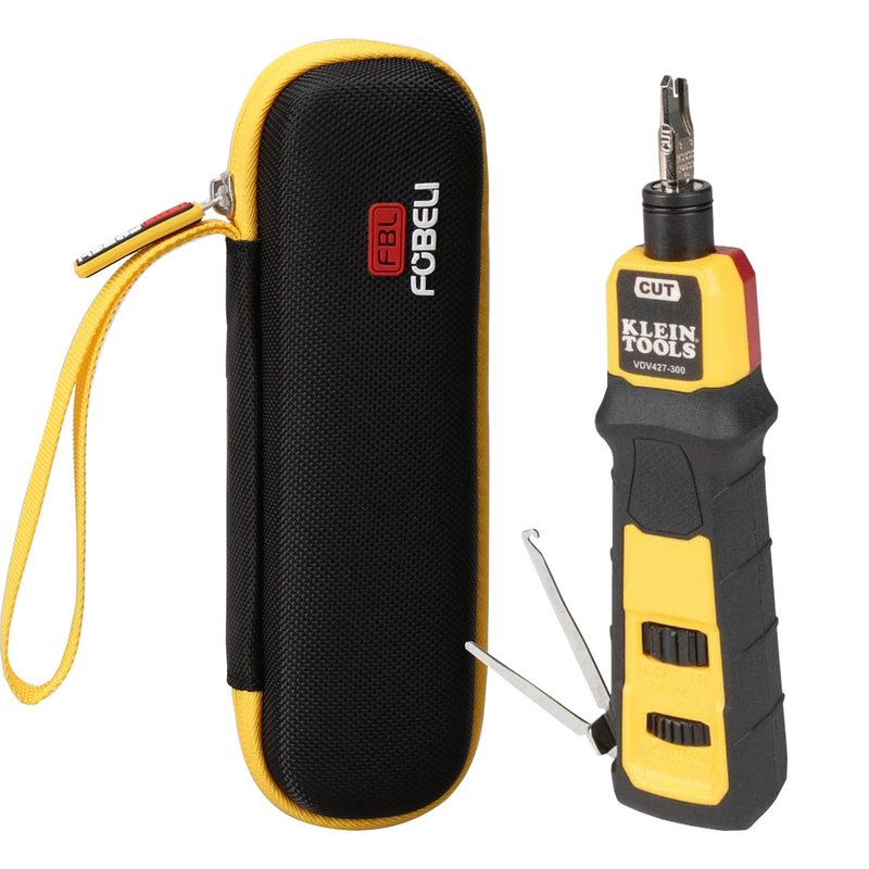 FBLFOBELI Hard Carrying Case Compatible with Klein Tools VDV427-300 impact punchdown tool