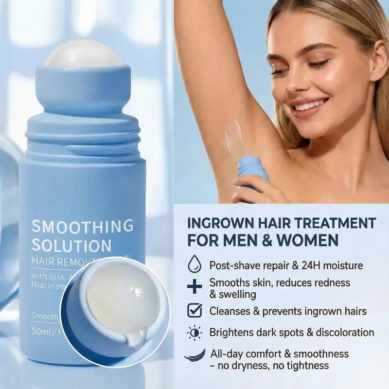 Ingrown Hair Treatment Serum – Smoothing Solution for Razor Bumps & Hair Removal Aftercare | Hydrating Care for Underarms, Legs, Bikini Line & Arms