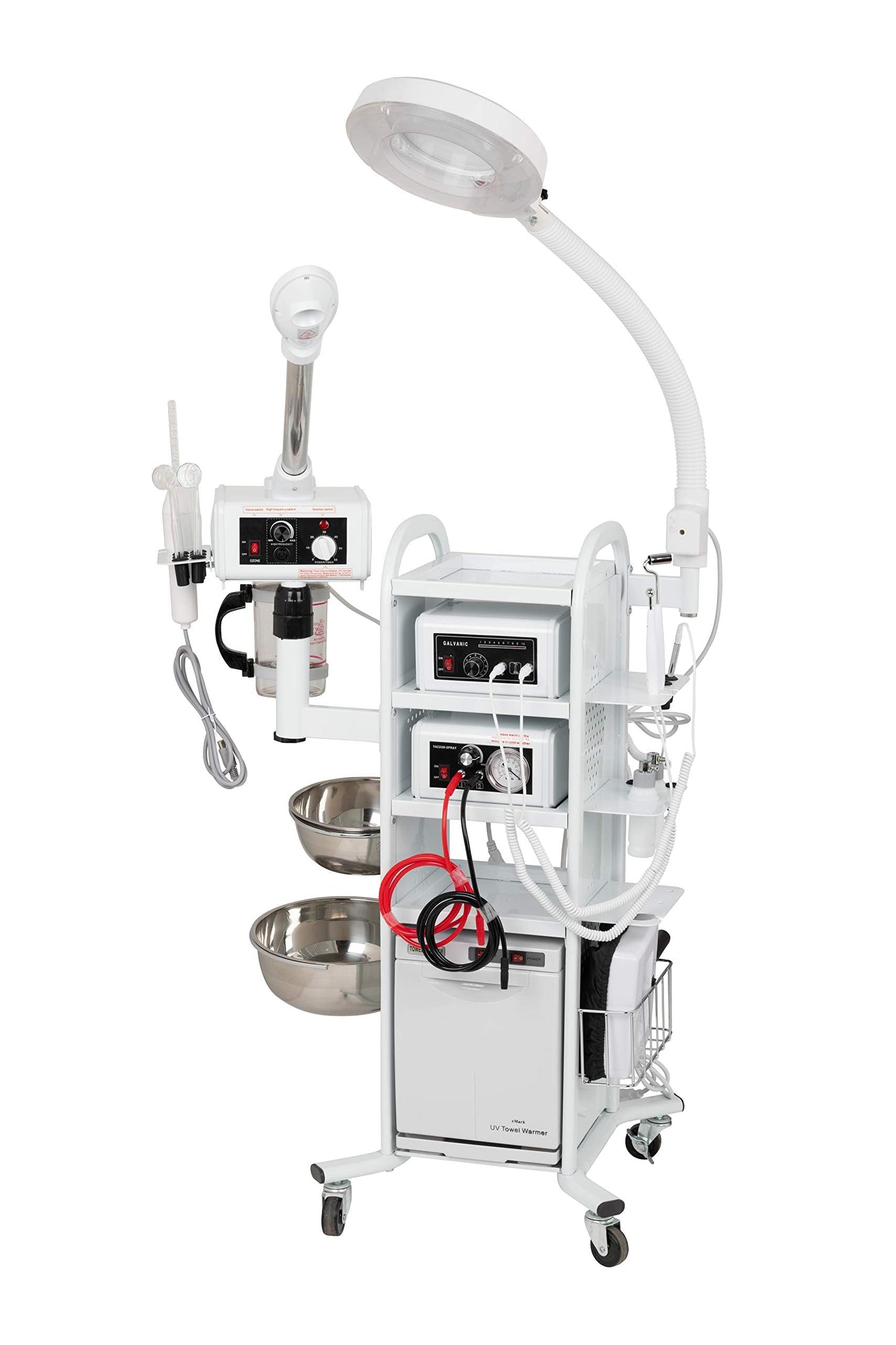 Prime 9 in 1 High Frequency Aromatherapy Steamer, Galvanic, Vacuum Extractor, Diffuser and Hot Towel Warmer