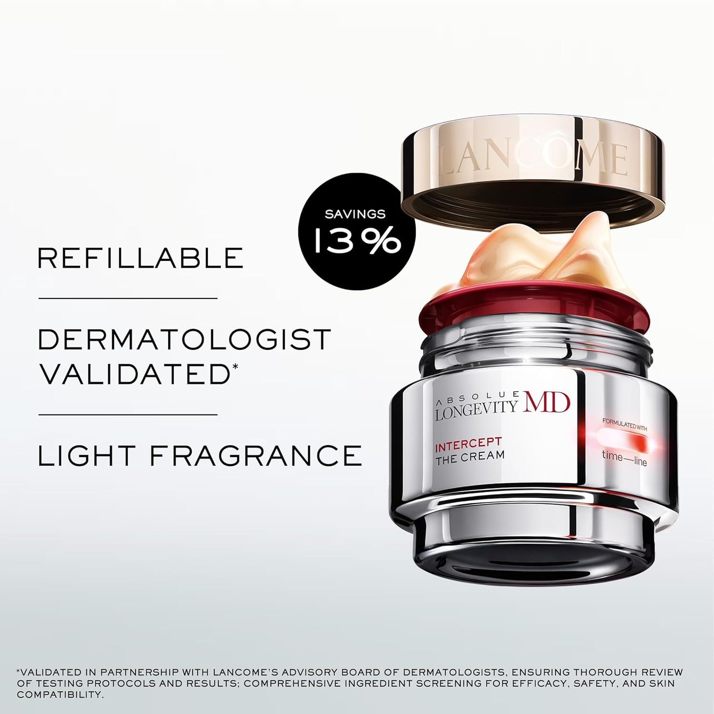 Lancôme Absolue Longevity MD Face Cream - Anti-Aging Moisturizer with Mitopure® | Improves Fine Lines & Radiance for All Skin Types
