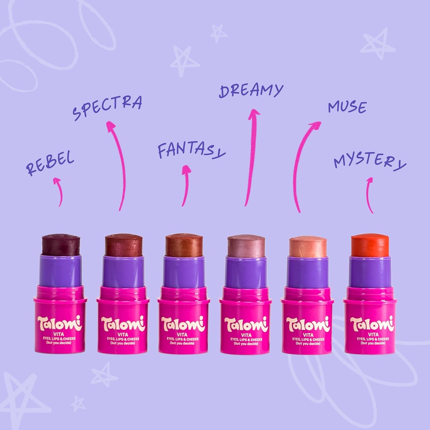 Non-Toxic Makeup Stick for Kids - Clean Makeup for Eyes, Lips & Cheeks | USA-Made, Safe Formula