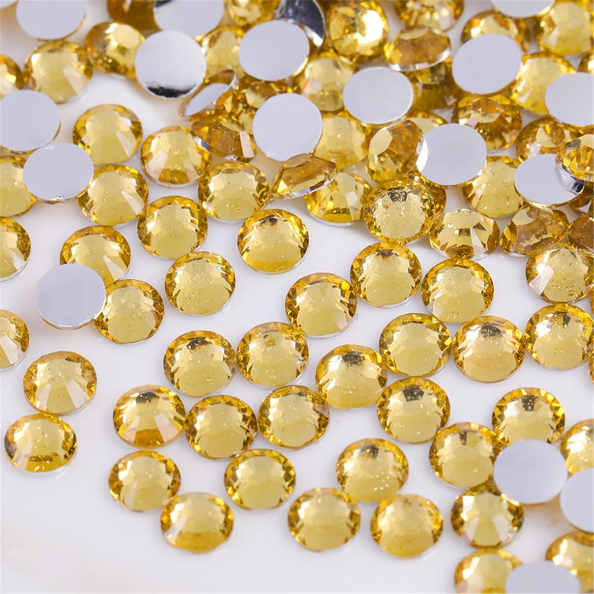 Flatback Rhinestones - 3000 Pieces SS6 2mm Clear Glass Gems for Nail Art | Aqua Blue
