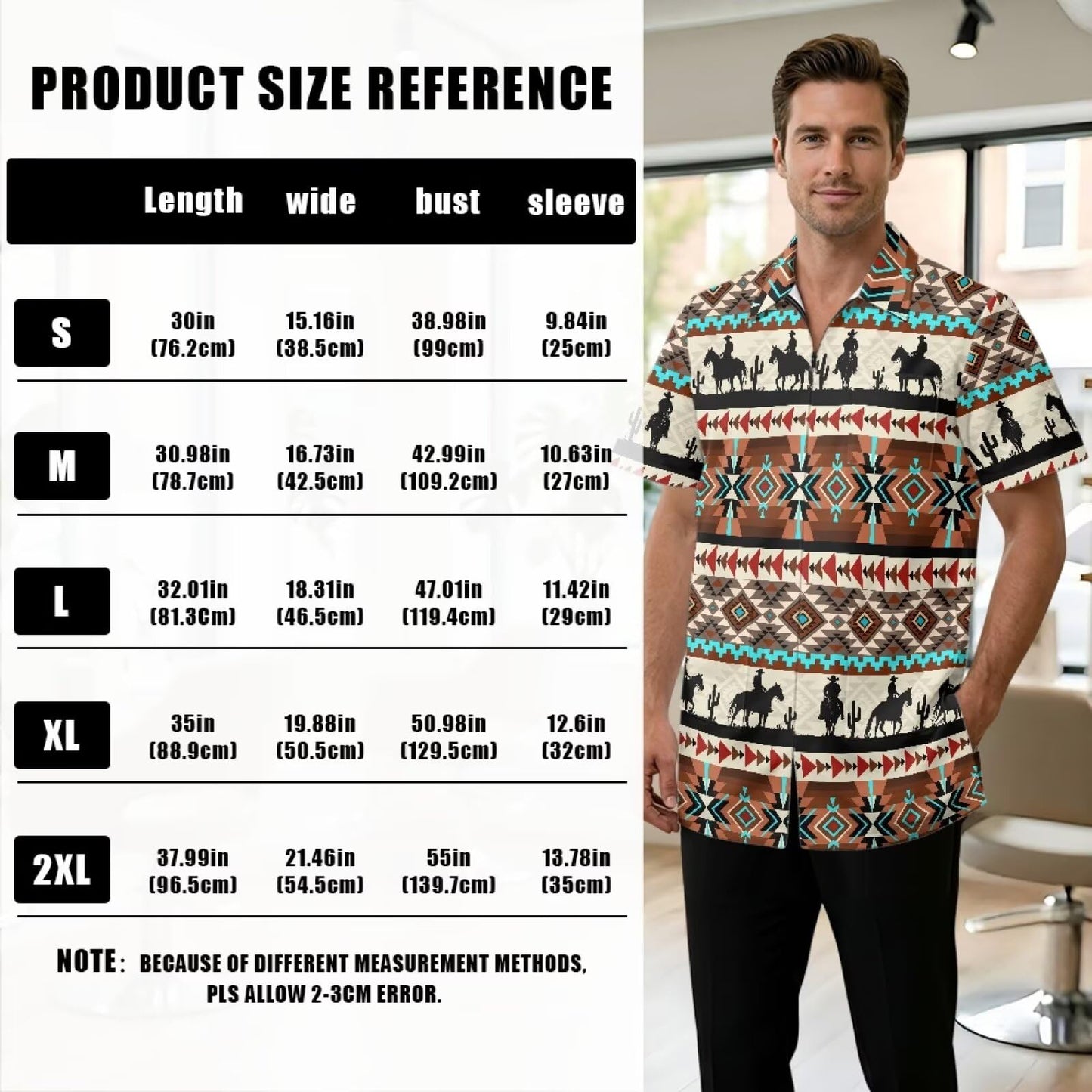 Srengjodk Cool Unisex Waterdrop Cobbler Apron With 3 Pockets And Zipper For Women/Men Haircut Cape Anti-Static Mens Smock For Barber Cowboy Print Dog Grooming Smock L 2XL
