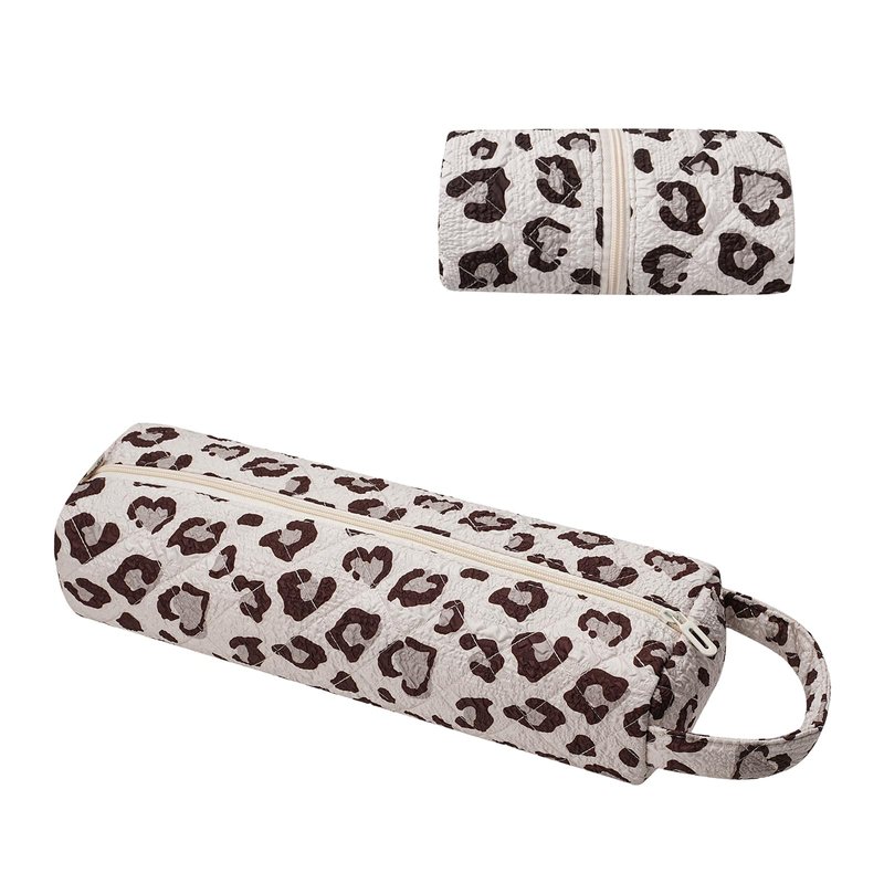 RSRSLEII Quilted Hair Tools Travel Bag，Hair Styling Accessories Storage Case for Shark FlexStyle, Dyson Airwrap Hair Dryer, Curling Iron, Revlon Hair Tools，Portable and foldable(02Leopard print)