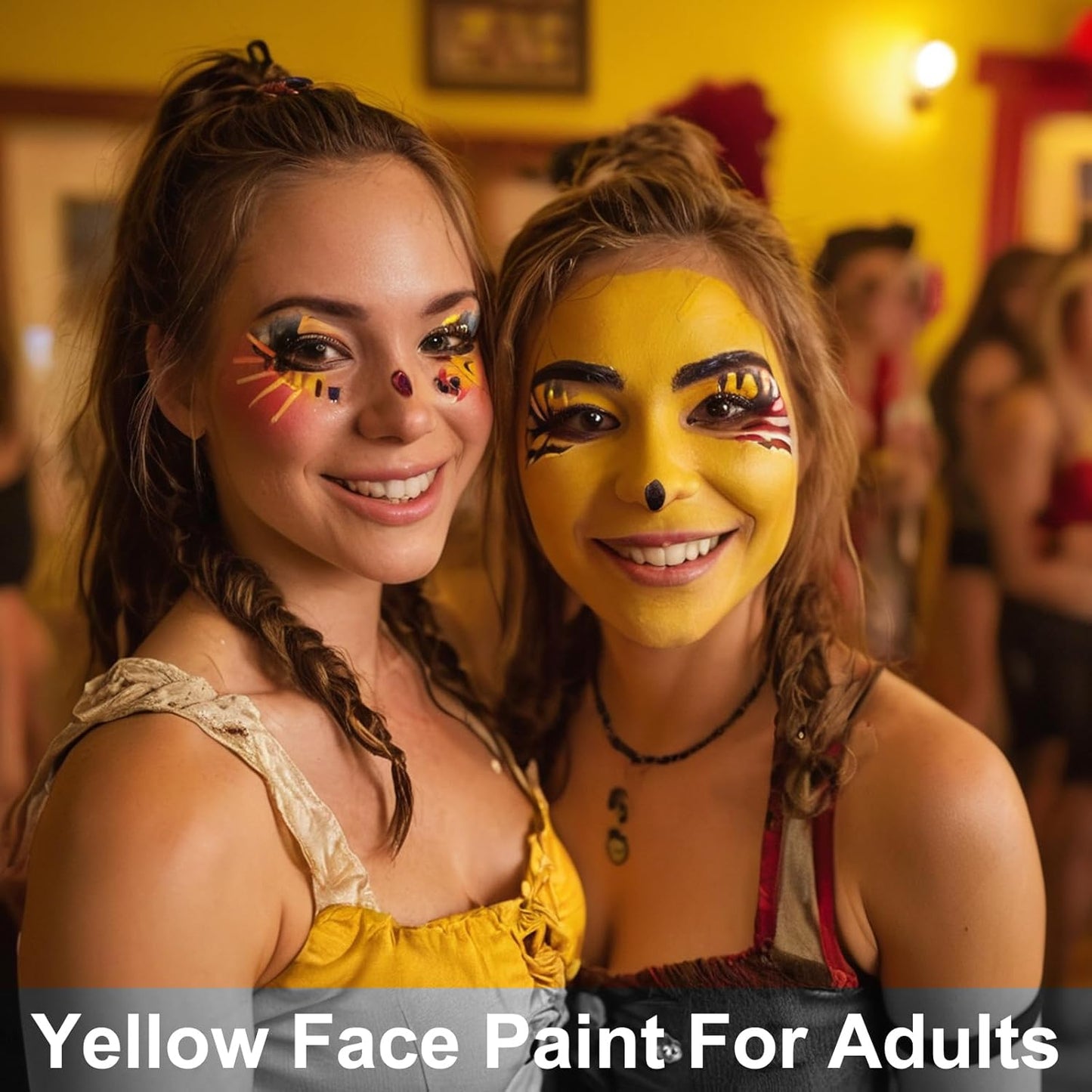 Yellow Eye Black Stick - Waterproof Face Paint for Sports & Halloween | Ideal for Baseball, Softball, Football, Lacrosse