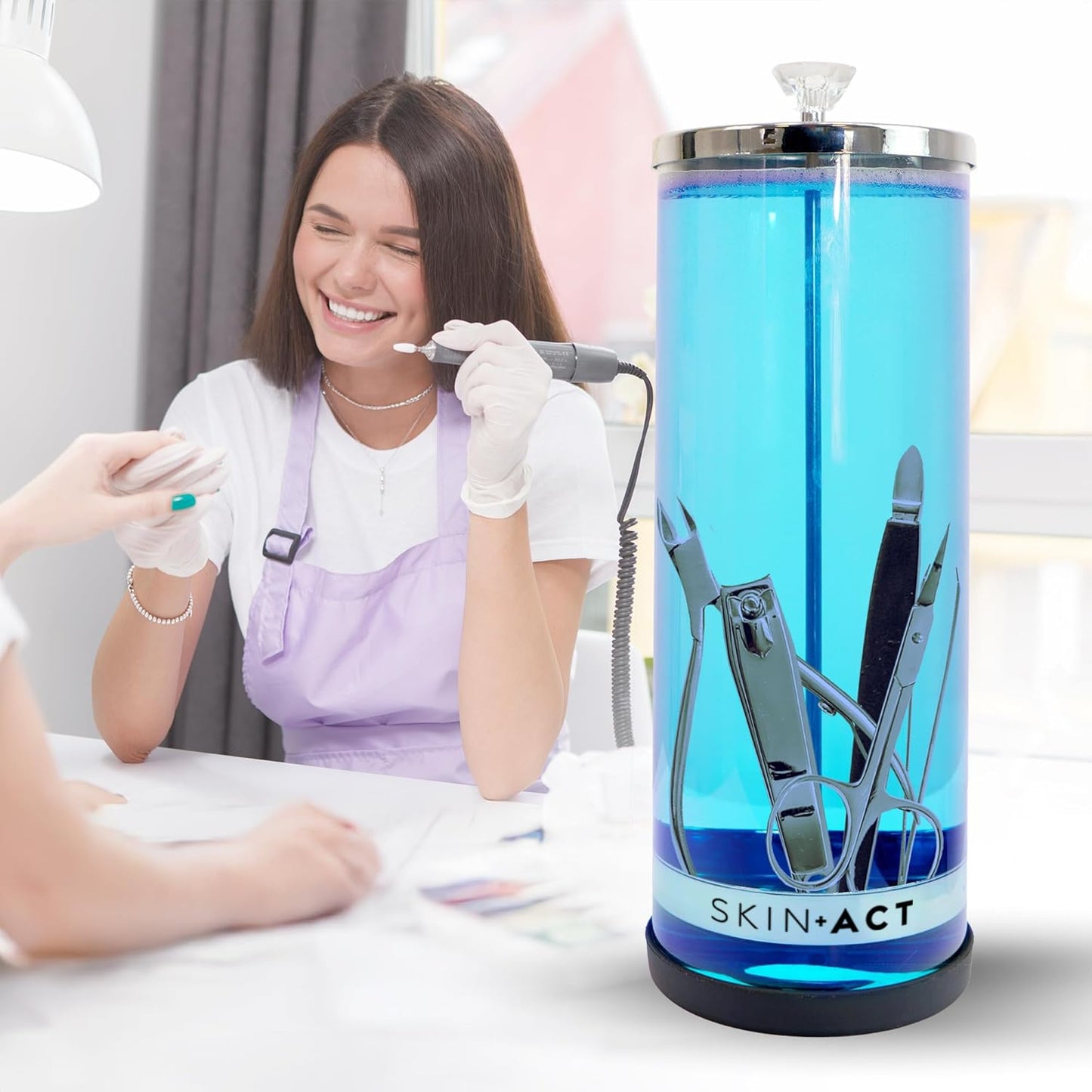 SkinAct Disinfectant Jar Disinfecting tray Professional Grade