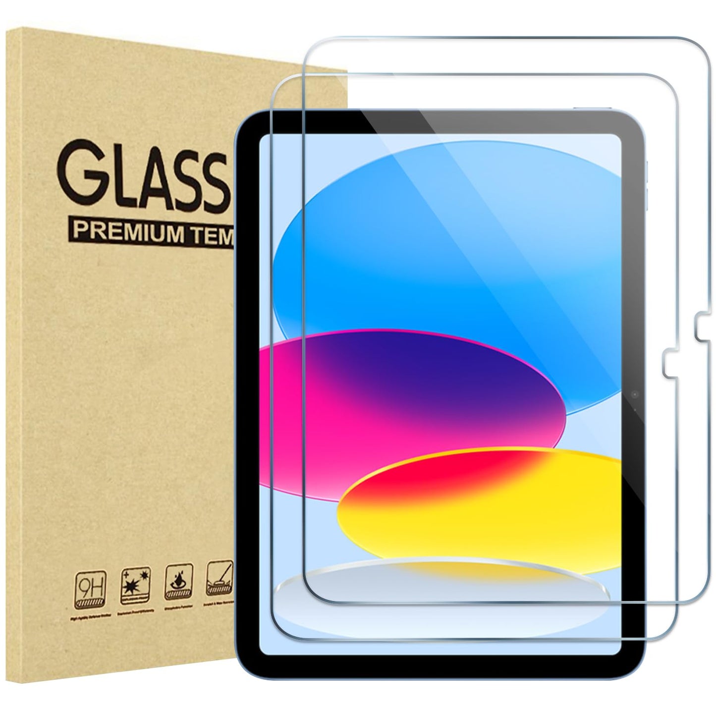ProCase 2 Pcs Screen Protector for iPad A16 2025 11th 11" /10th 2022 10.9