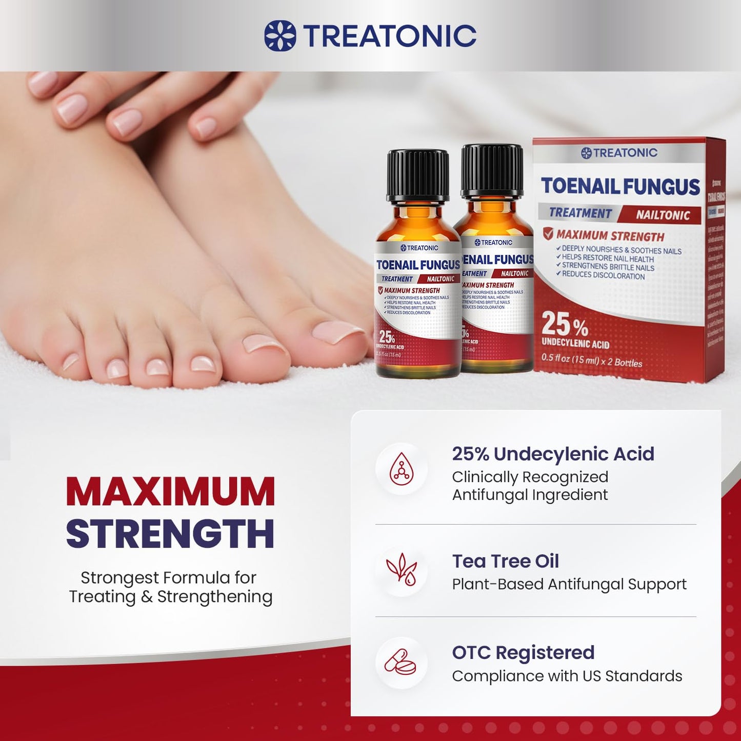 Treatonic Toenail Treatment Kit: Extra Strength - 45-EFWI-VBGG
