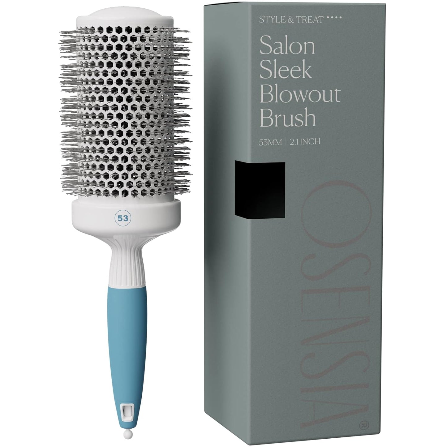 Medium Round Hair Brush - Ceramic Brushing Tool for Salon-Quality Styles | 43 mm, Ideal for All Hair Types