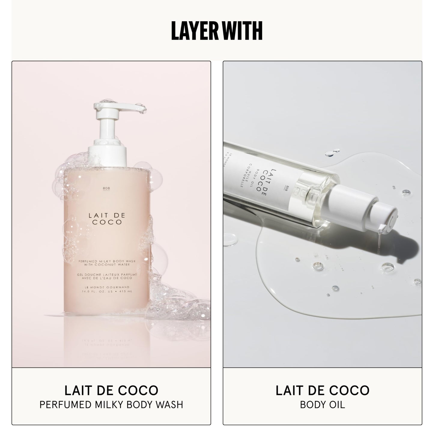 Le Monde Gourmand Lait de Coco Spray Eau de Parfum - Coconut, Vanilla, Bergamot Perfume Notes - 1 fl oz (30 ml)