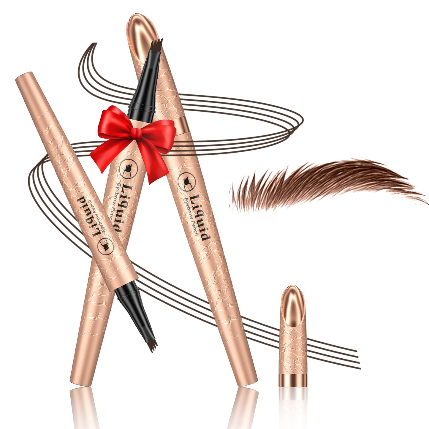 Eyebrow Pen Eye Brow Pencil 4D Microblading Waterproof Dark Brown