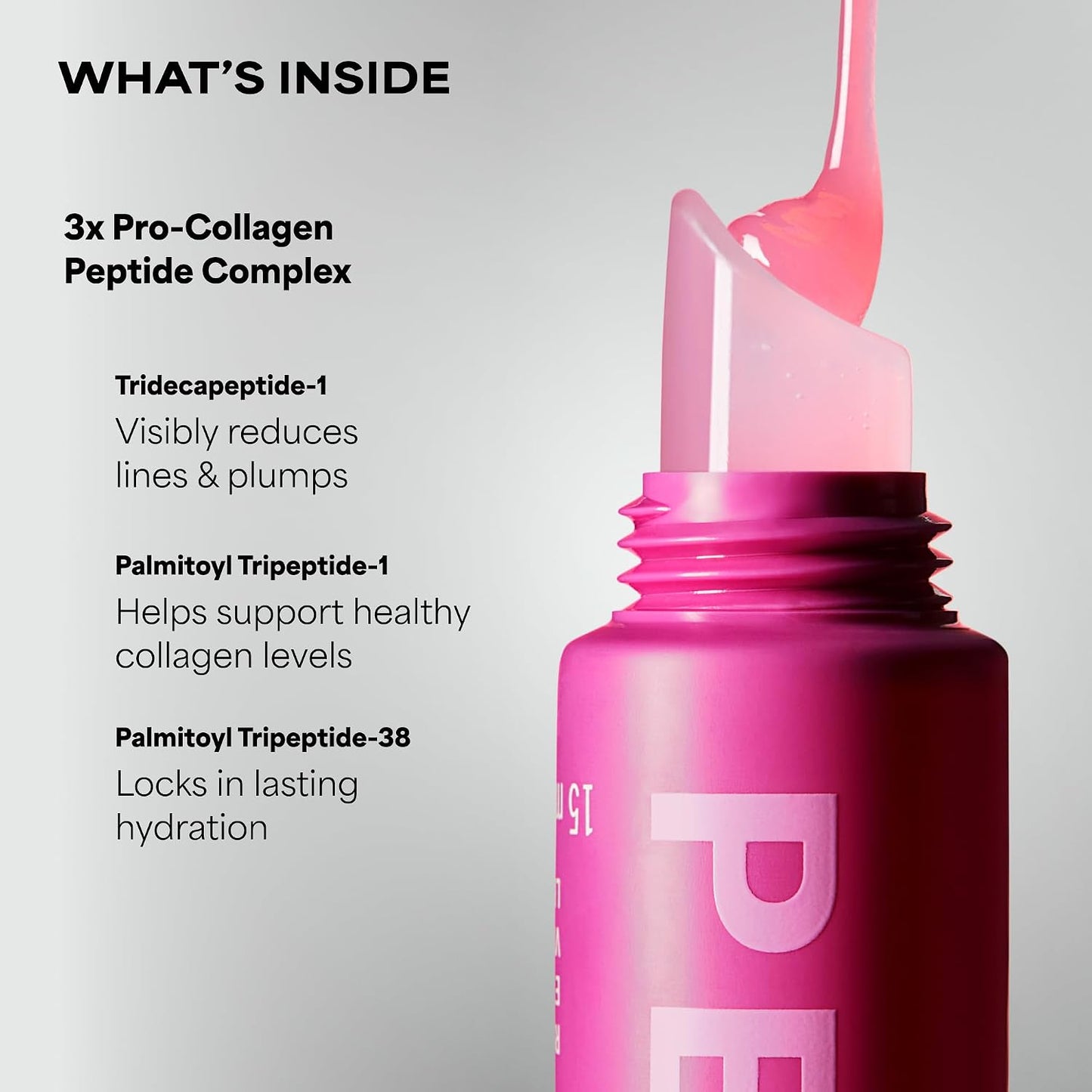 Pro-Collagen Peptide Gloss Lip Balm - Hydrating & Non-Sticky Formula | Sheer Tint for Fuller Lips
