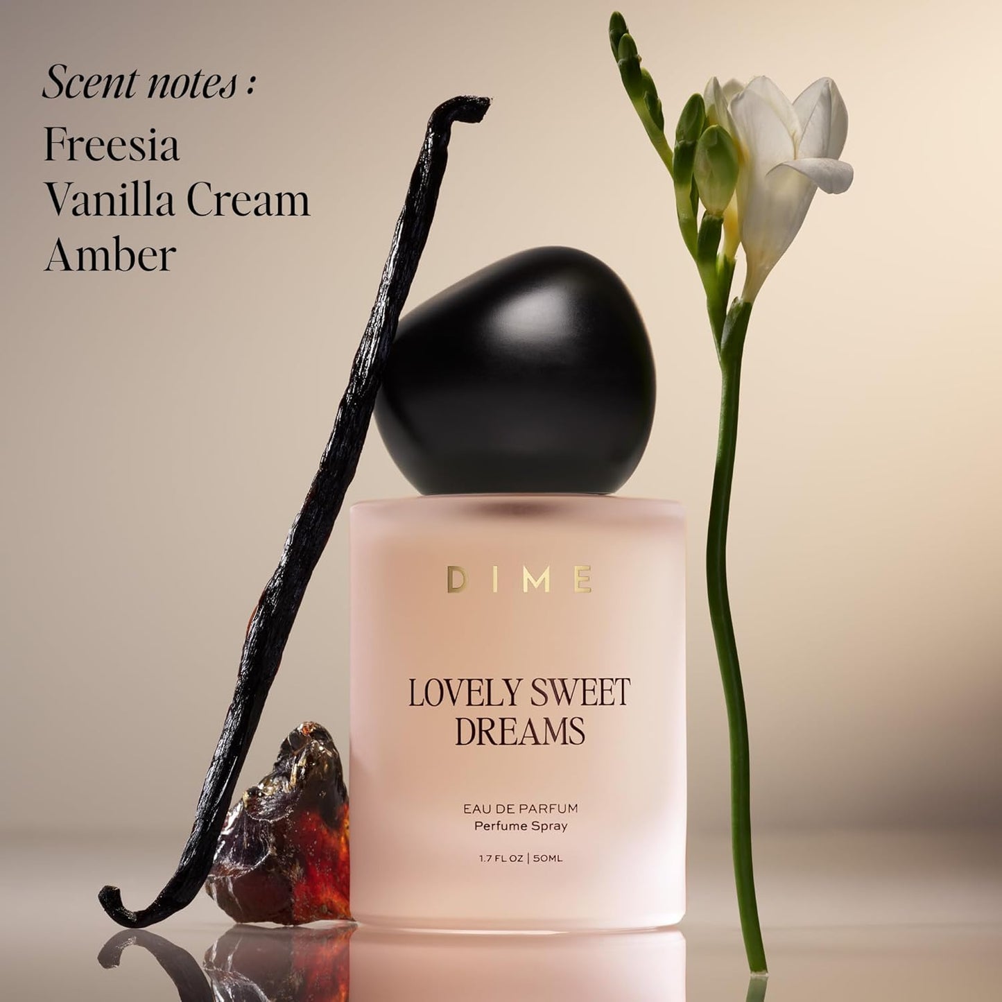 DIME Beauty Perfume - Lovely Sweet Dreams Eau de Toilette | Warm Vanilla & Floral Scent, 1.7 oz / 50 ml