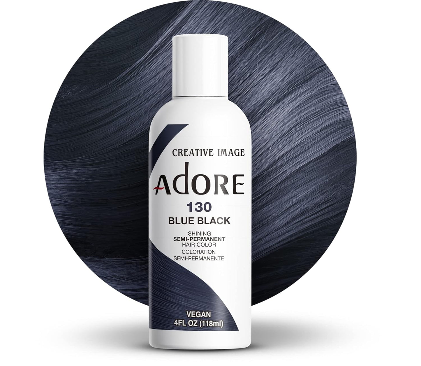 Adore Semi Permanent Hair Color - Mystic Grey | Vegan, Ammonia-Free Hair Dye | 4 Fl Oz
