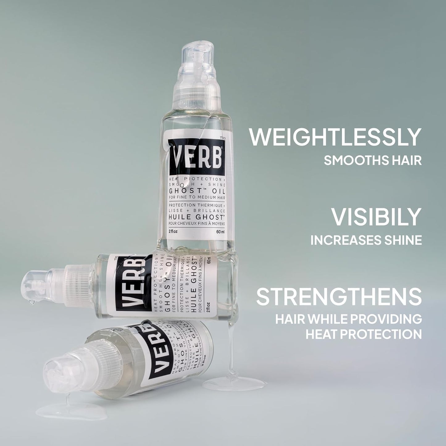 Ghost Oil - Weightless Hair Oil for Fine to Medium Hair - Smooths Frizz & Adds Shine | Paraben-Free, Gluten-Free