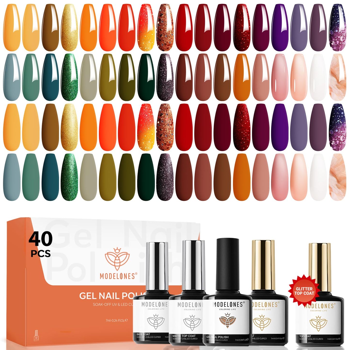 Modelones 5D Cat Eye Nail Magnet Tool Set - 360° Rotating U-Shaped, Ball, Hole & Heart Magnets for Gel Polish Art | 5 Pieces