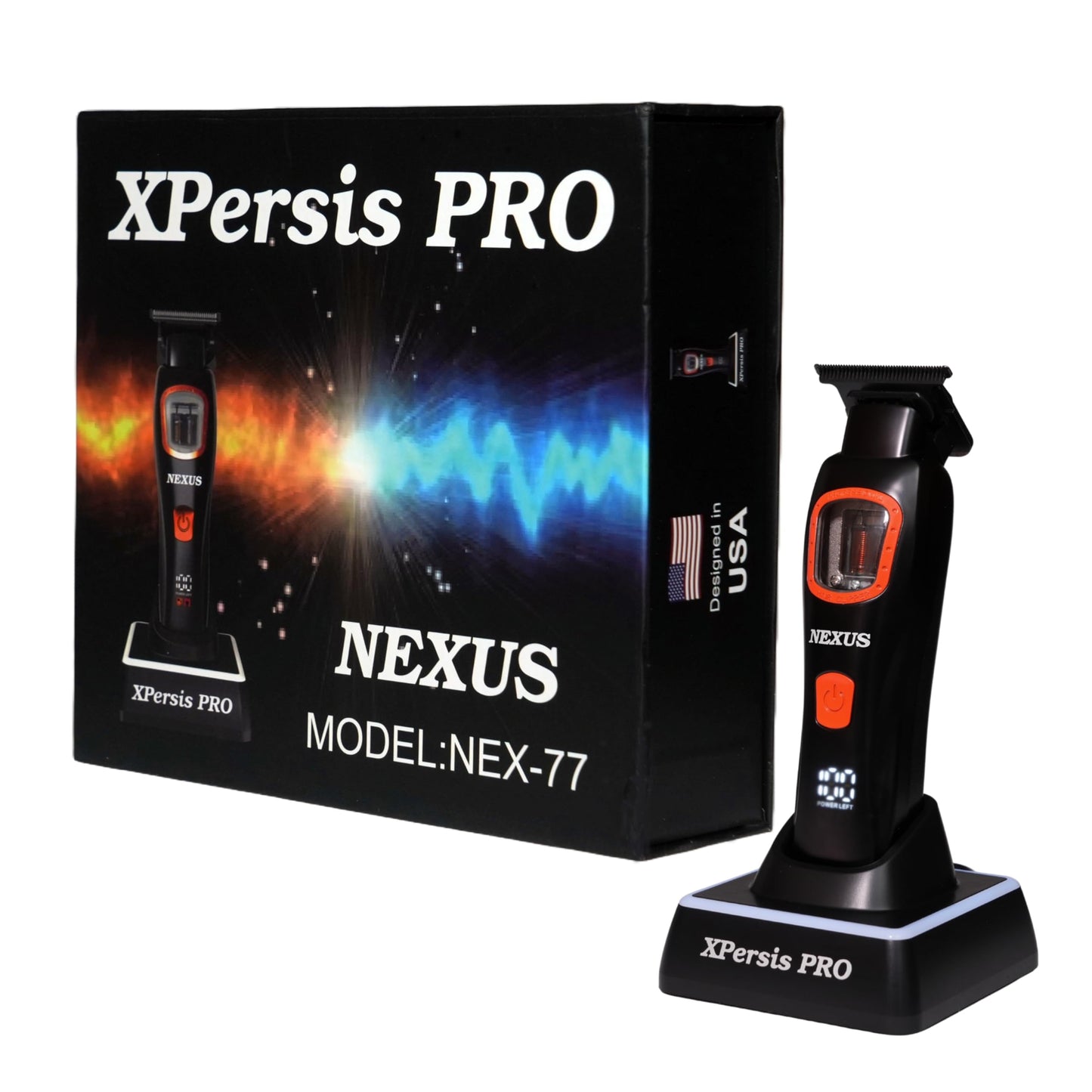 XPERSIS PRO Mini Nexus Professional Barber Hair Trimmer for Men Vector Motor Dual Coil 9000 RPM Low Vibration