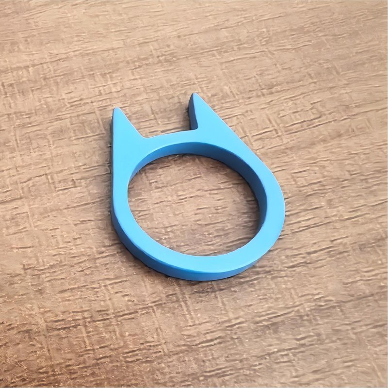 Ailiessy Cat Rings Set for Women Funny Finger Rings Stainless Steel Cat Kitty Ring Minimalist Kitten Animal Jewelry Gifts 6Pcs/Set (8)