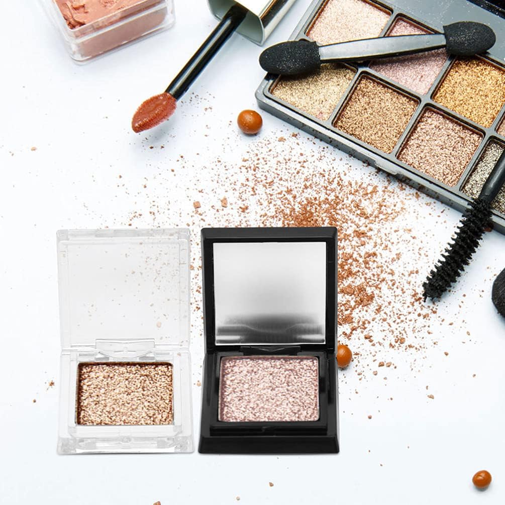 Empty Eyeshadow Storage Cases - 4Pcs Compact Makeup Palettes with Iron Plates | Portable Cosmetic Trays for Travel