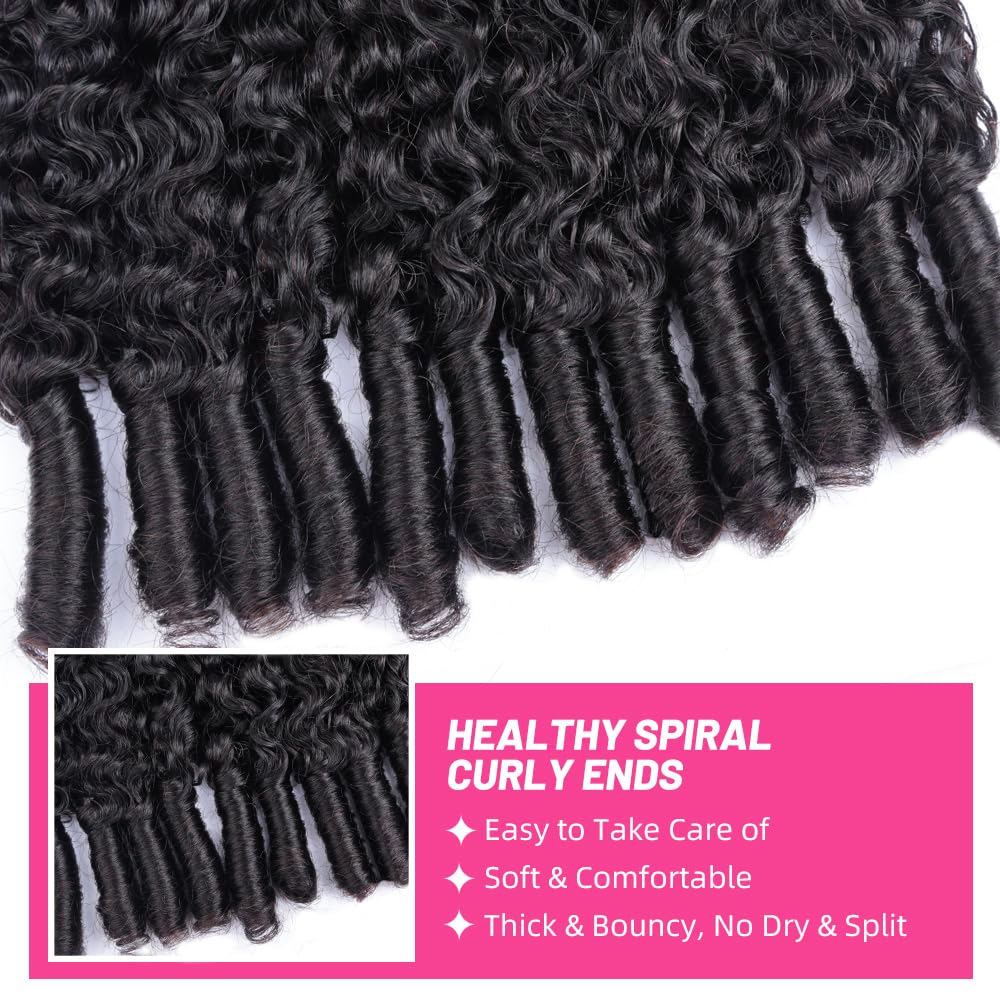 PerisModa Burmese Curly Bundles Human Hair 100% Unprocessed 12A Brazilian Virgin Burmese Curly Hair Bundles 24 24 24 Inch 3 Bundles 3C4A Kinky Curly Weave Human Hair Extensions with Spiral Curly Ends
