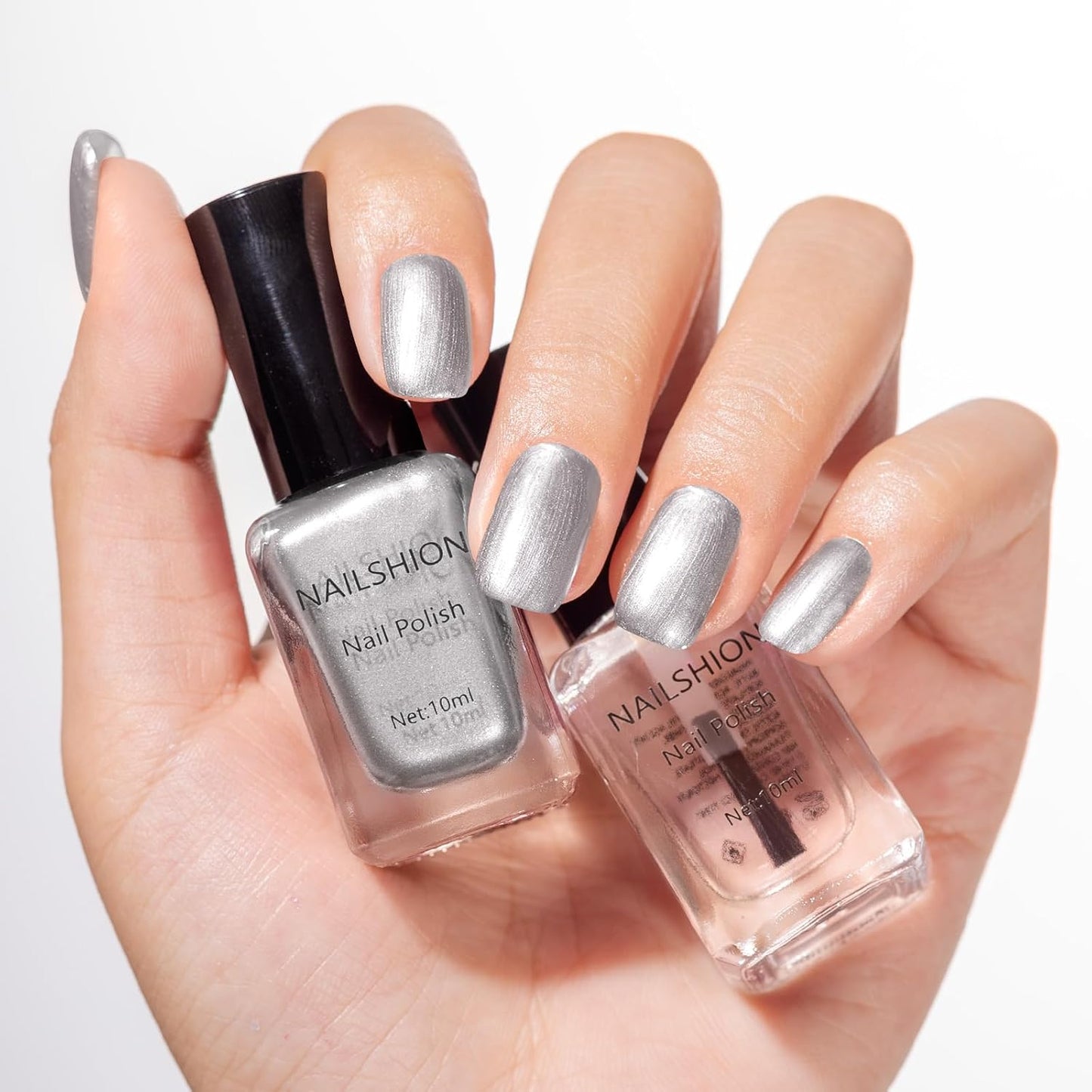 Rainbow Nail Polish Set - 10ml, 16 Colors | Air Dry, Base & Top Coat, Remover Pads for Nail Art Lovers
