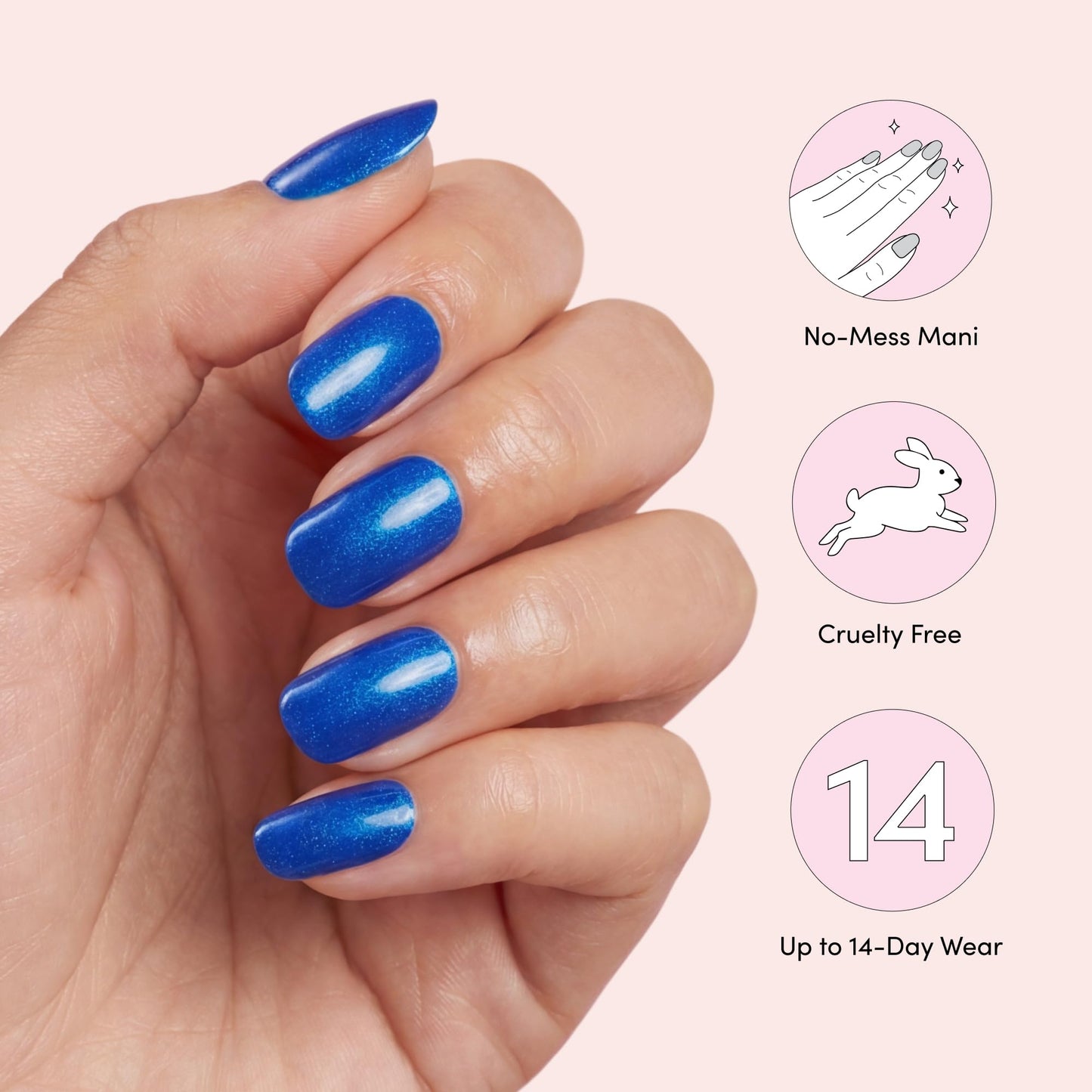 Dashing Diva Glaze Effects Nail Strip Set - Long Lasting, Chip Resistant, Semi-Cured Gel Nails - 4-Piece Manicure Set with 32 Strips