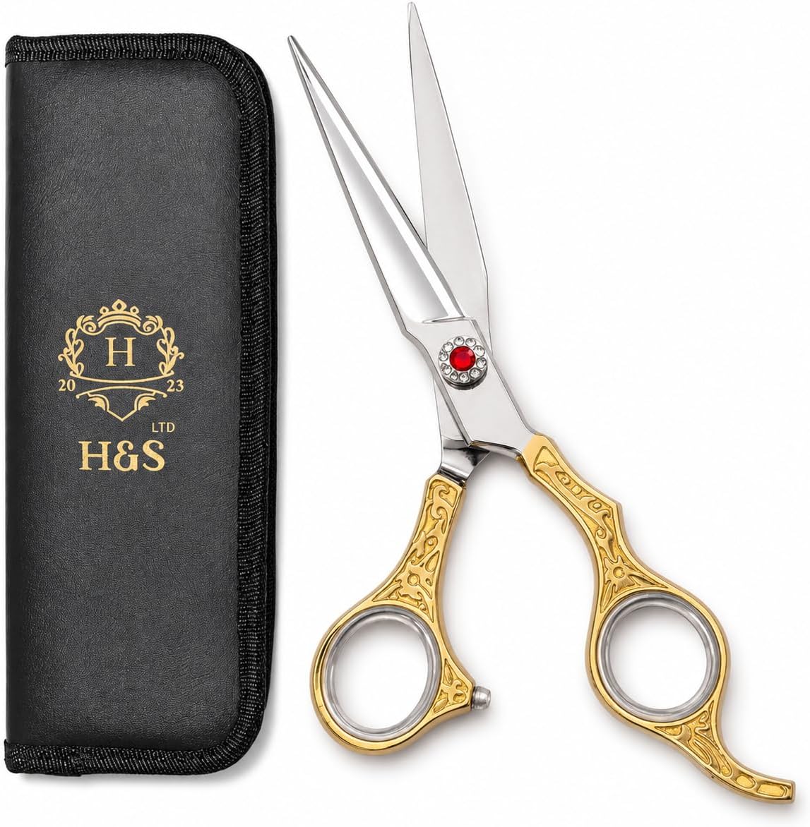 Professional Hair Cutting Scissors - Premium Japanese Stainless Steel | 6.5” Barber Shears for Salon & Grooming