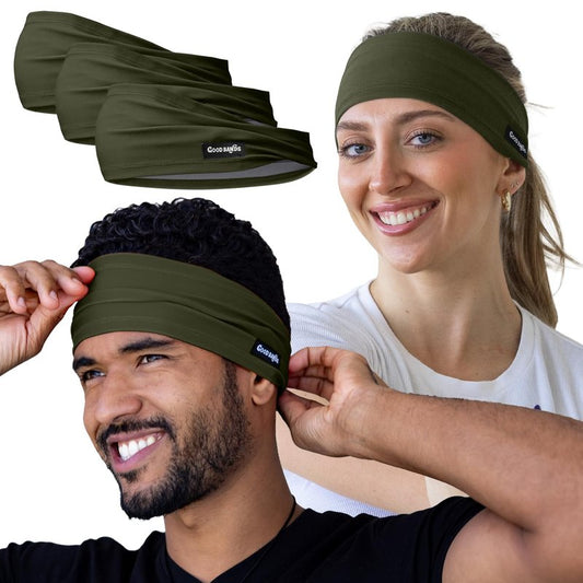 Sweatband for Men and Women - Unisex Non Slip Headband that Wicks Moisture and Eliminates Excess Sweat - Durable & Long-Lasting - Running, Sports, Gym