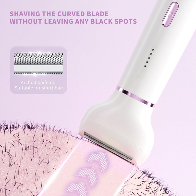 Electric Razor for Women- 5 in 1 Electric Shaver for Women, Wet & Dry Bikini Trimmer and Facial Hair Remover,Eyebrow Razors Nose Hair Trimmer Rechargeable Hair Removal Kit for Full-Body Hair 831