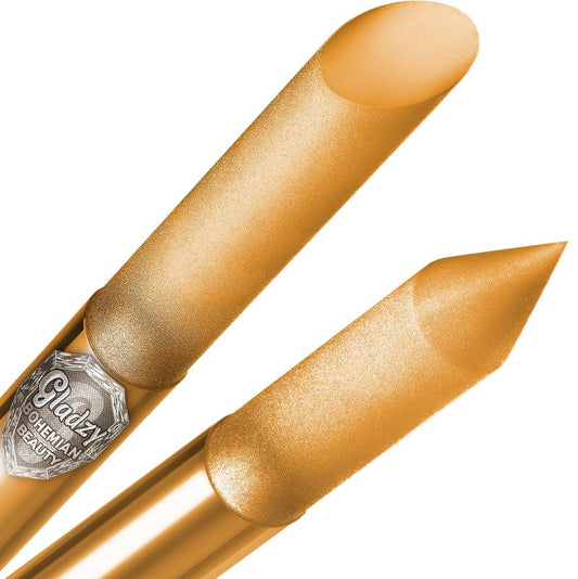 GLADZY Glass Cuticle Pusher - Manicure Stick, Genuine Czech Quality, Professional Precision Cuticle Remover, Abrasive Surface Never Wears Out