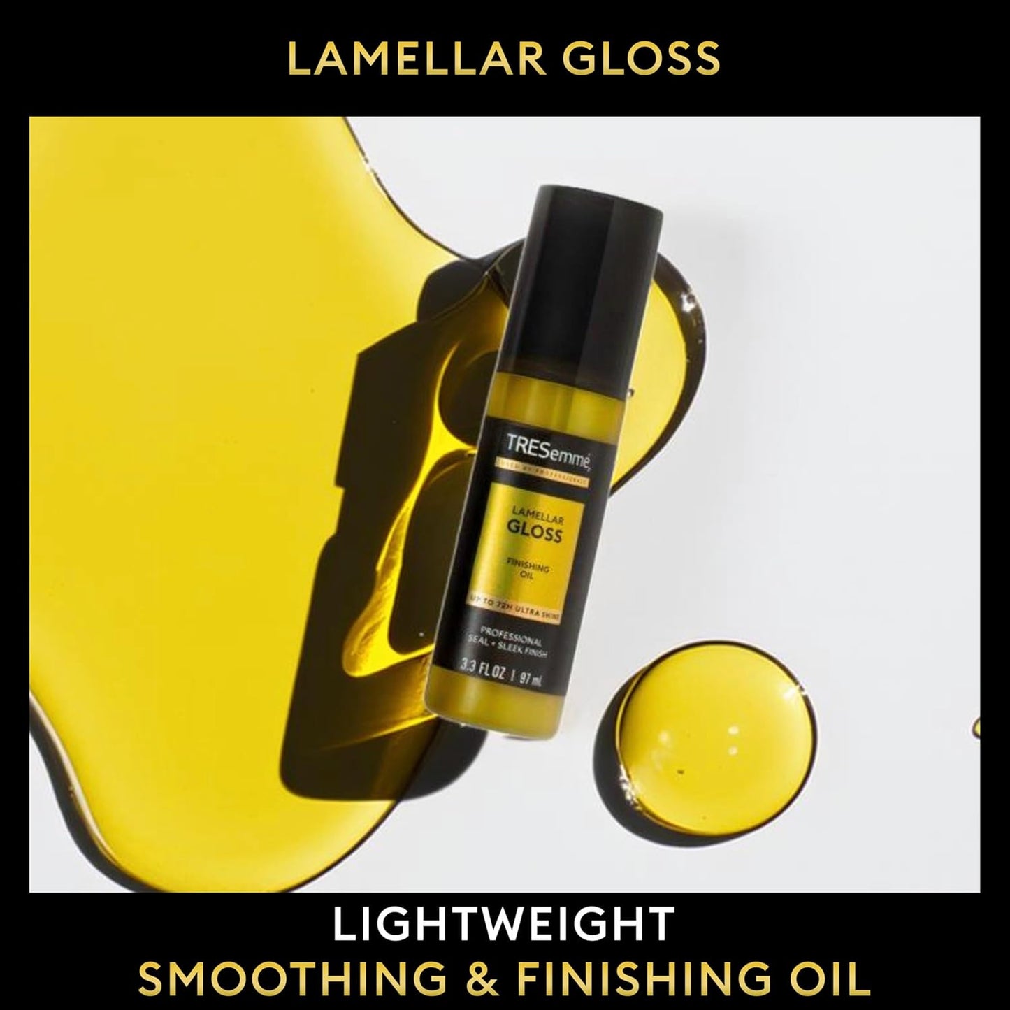 TRESemmé Lamellar Gloss Oil - Ultra Shine Hair Treatment | 3.3 Fl Oz for 72-Hour Radiance