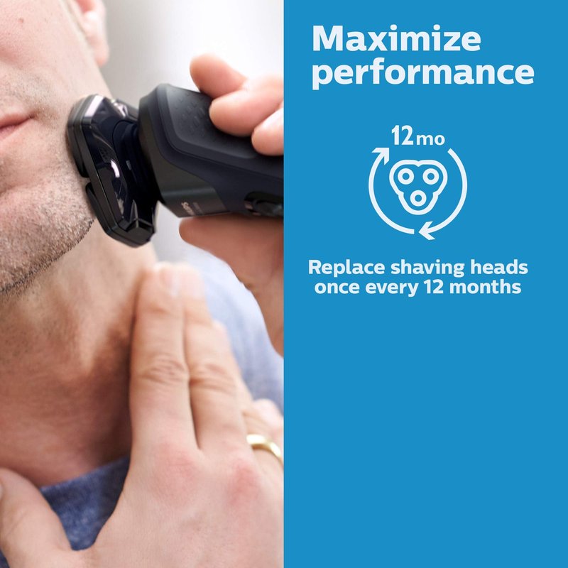 Philips Norelco Genuine SH71/52 Shaving Heads Compatible with Norelco Shaver Series 5000 Angular and 7000,Latest Version for Refreshed RQ12/70,RQ12/60,SH60/70,and SH70/70,(Pack of 3)