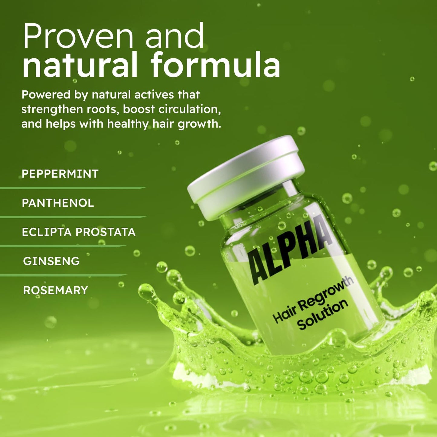 AlphaInfuse™ Scalp Nourishing Serum for Men – Ginseng & Eclipta Botanical Blend for Fuller-Looking, Thicker-Looking Hair and Healthy Scalp – 16ml – 1 Month Supply