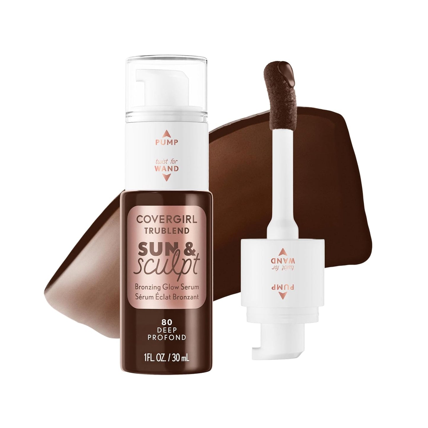 COVERGIRL TruBlend Bronzing Glow Serum - Buildable Radiant Finish | 30 Light Medium