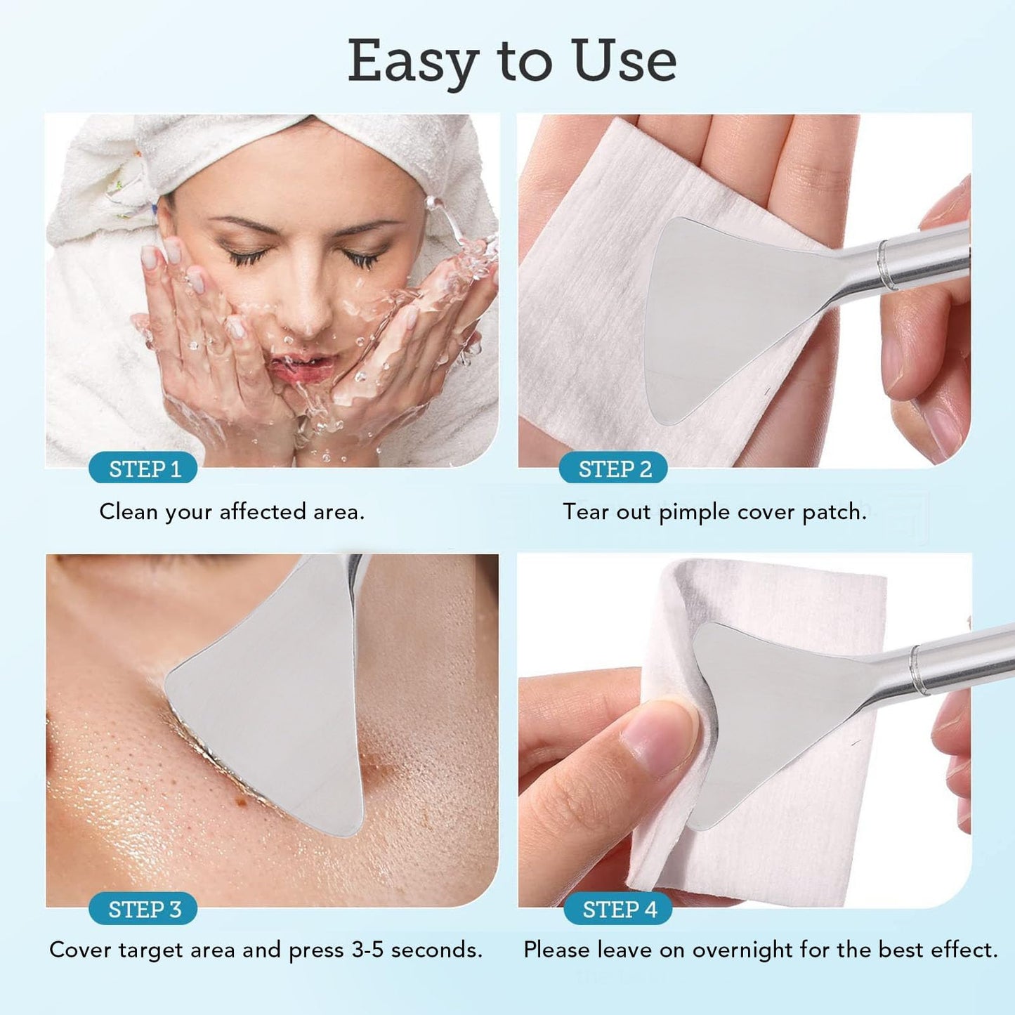 Blackhead Remover Tools, Stainless Steel Pore Scraper Metal Blackhead Spatula Face Skin Care Tool for Women Men Pores Pimples Blackheads